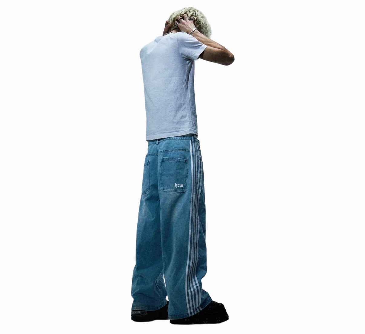 District Blue Stripped Denims