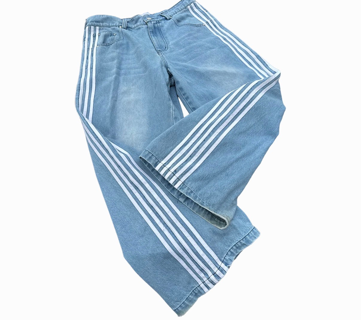District Blue Stripped Denims