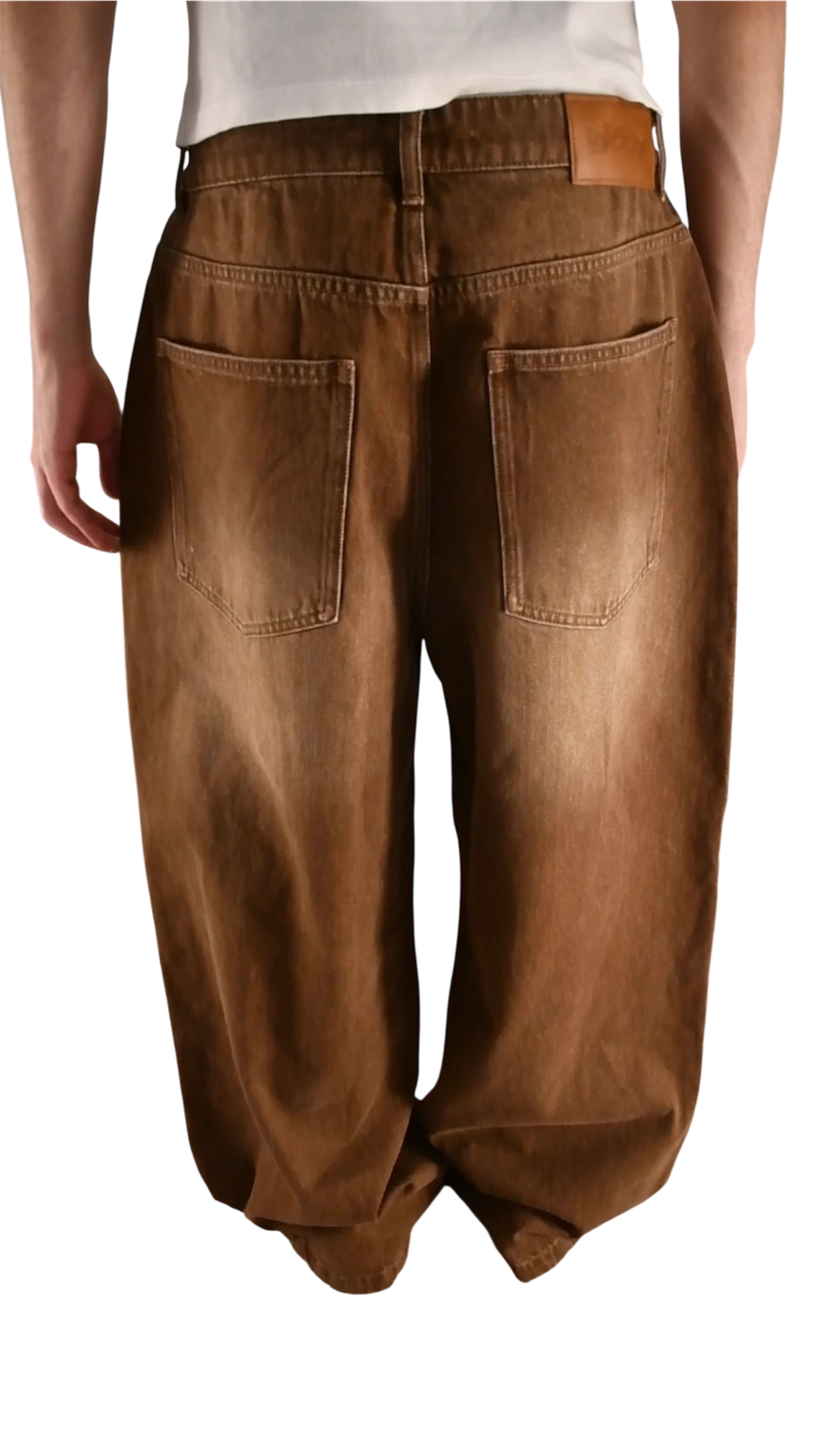 District Faded Brown Denims