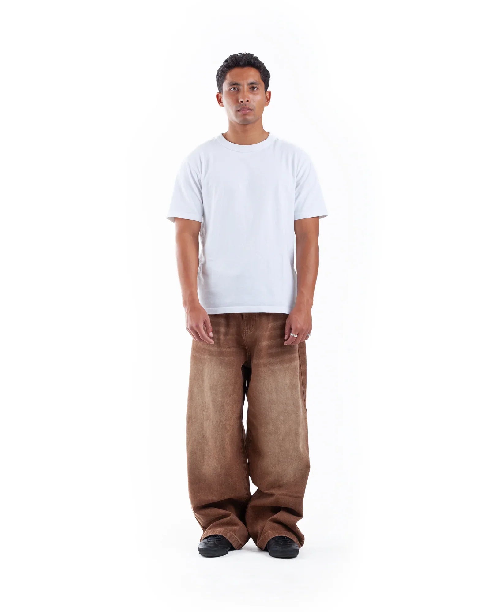 District Faded Brown Denims