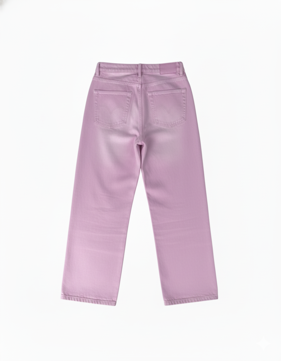 District Pink Faded Denims